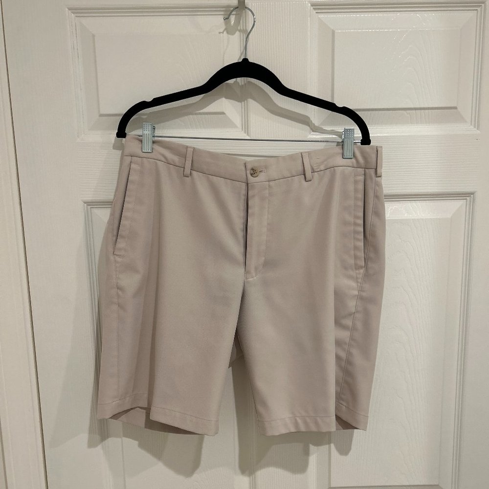 Peter Millar Performance Shorts Size 34 Light Khaki